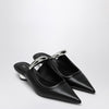 JW PEI Sabot Helena perforated black