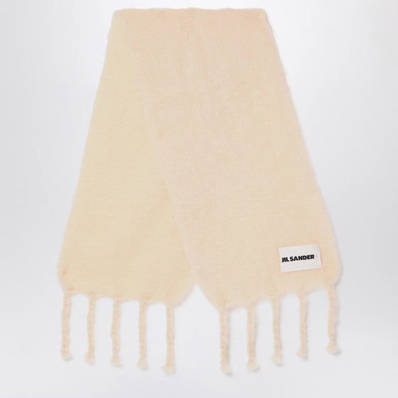 Jil Sander Pale pink mohair blend scarf