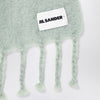 Jil Sander Pale green mohair blend scarf
