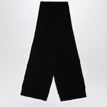  Jil Sander Black wool scarf
