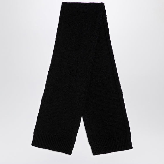 Jil Sander Black wool scarf