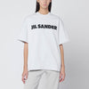 Jil Sander Light grey oversized T-shirt with logo print
