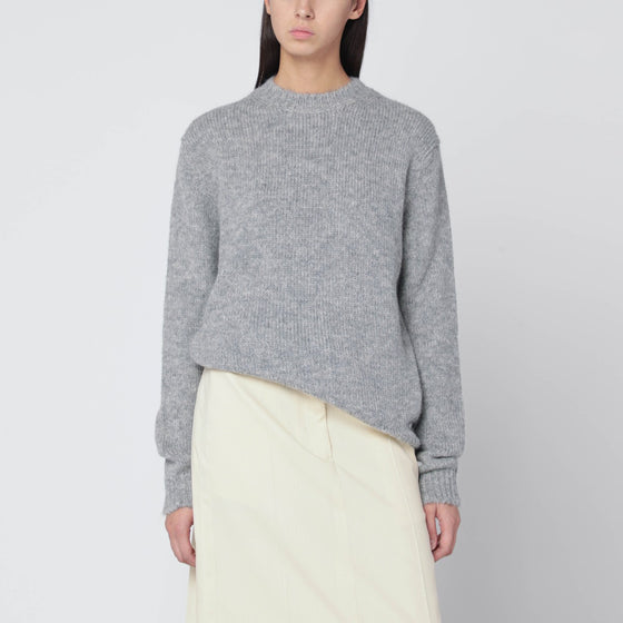 Jil Sander Light grey wool-blend sweater