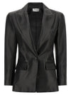 Balmain Leather Blazer