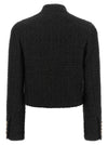 Balmain Double-breasted Tweed Short Jacket