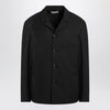 LEMAIRE Black overshirt jacket in wool blend