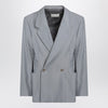 LEMAIRE Grey mélange double-breasted jacket