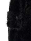 B&B Couture Jackie Eco-fur Trench Coat