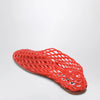 SENSO Red rubber mesh ballet flats
