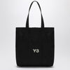 adidas Y-3 Black cotton tote bag with logo