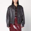 Blazé Milano Ebony leather bomber jacket