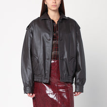  Blazé Milano Ebony leather bomber jacket