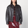 Blazé Milano Ebony leather bomber jacket