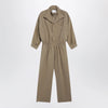 The Frankie Shop Camel Marvin jumpsuit in linen blend
