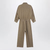 The Frankie Shop Camel Marvin jumpsuit in linen blend