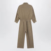 The Frankie Shop Camel Marvin jumpsuit in linen blend