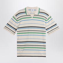  adidas by Wales Bonner White striped polo shirt in cotton blend