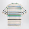 adidas by Wales Bonner White striped polo shirt in cotton blend