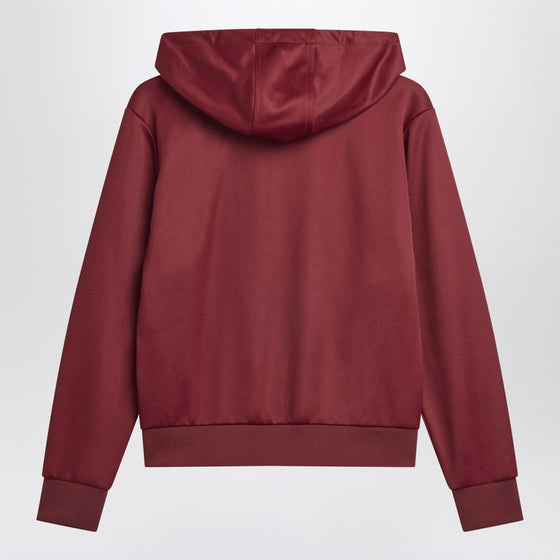 adidas by Wales Bonner Bordeaux hooded sweatshirt in cotton blend