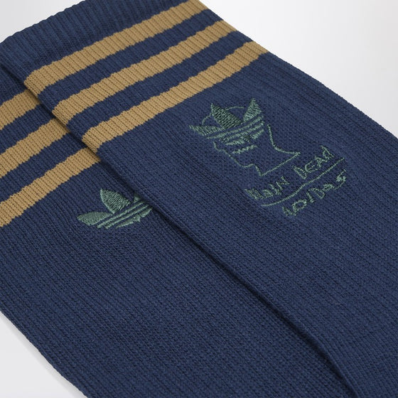 adidas x Brain Dead Blue socks with logo
