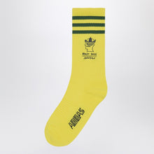  adidas x Brain Dead Yellow socks with logo