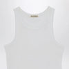 J.W. Anderson JW Anderson White ribbed modal tank top