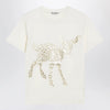 J.W. Anderson JW Anderson Animal Stars graphic T-shirt in cotton jersey, ecru
