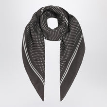  Destin Grey wool polka-dot bandana