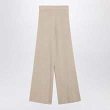  Max Mara Beige wool and cashmere knit trousers