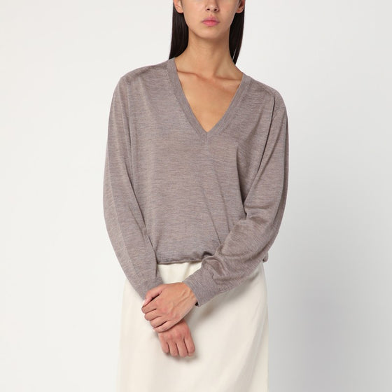 Loulou Studio Taupe cashmere sweater