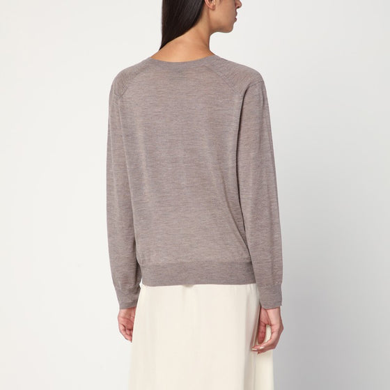 Loulou Studio Taupe cashmere sweater