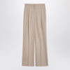 Loulou Studio Beige wool and cashmere trousers