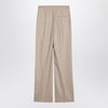 Loulou Studio Beige wool and cashmere trousers