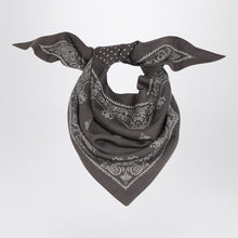  Destin Grey Paisley wool scarf
