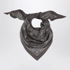 Destin Grey Paisley wool scarf