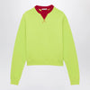 J.W. Anderson JW Anderson Lime/red crewneck sweatshirt
