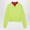 JW Anderson Lime/red crewneck sweatshirt
