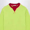 J.W. Anderson JW Anderson Lime/red crewneck sweatshirt