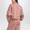 adidas Originals Off Placed 3-Stripes zip sweatshirt pink