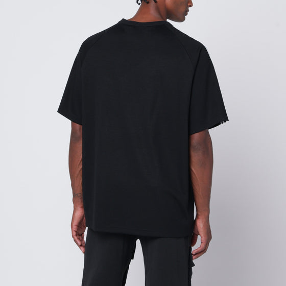 adidas Y-3 Black T-shirt in wool and nylon blend
