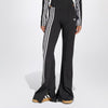 adidas Originals Black flared trousers with side stripes