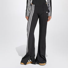  adidas Originals Black flared trousers with side stripes