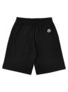 Moncler Enfant Logo Patch Bermuda Shorts