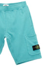 Stone Island Junior Cargo Badge Logo Bermuda Shorts