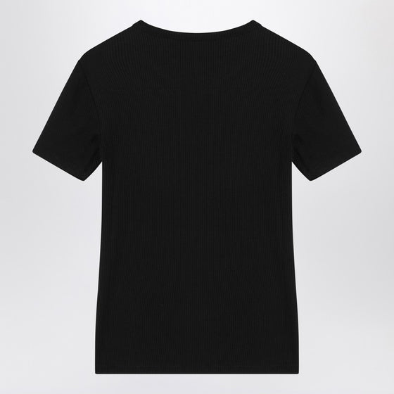 Calvin Klein Black ribbed T-shirt