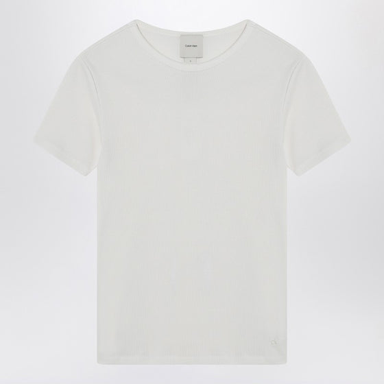 Calvin Klein White ribbed T-shirt