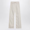 Calvin Klein Relaxed Flared beige jeans in linen blend