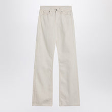  Calvin Klein Relaxed Flared beige jeans in linen blend