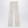 Calvin Klein Relaxed Flared beige jeans in linen blend