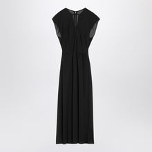  Calvin Klein Black midi dress with belt